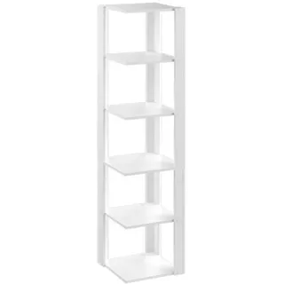 Vicco Eckregal Amina 45 x 45 x 180 cm Weiß