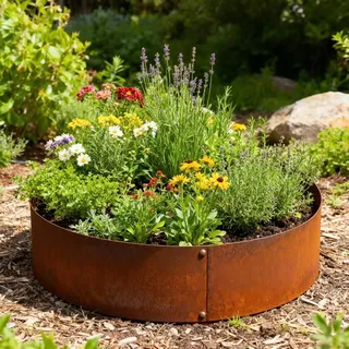 Czaja Pflanzring Ø 60 cm Edelrost - Baumring Hochbeet Rost Pflanzgefäß Pflanzkübel Metallring Kräuterbeet Stahlring Stahl Ring