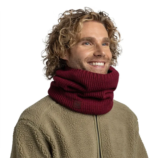 Buff ® Knitted & Fleece Nackenwärmer - Rutger Garnet - One Size