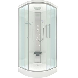 AcquaVapore Duschkabine Fertigdusche Dusche Komplettkabine D10-00T0 80x80 cm ohne 2K Scheiben Versiegelung