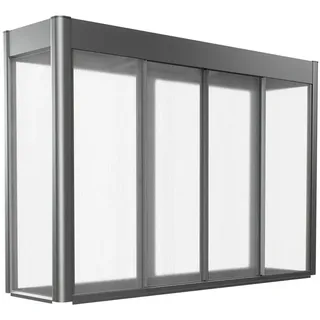 Biohort Gewächshausaufsatz Florentina für HochBeet 2 m x 0,5 m QuarzgrauMetallic