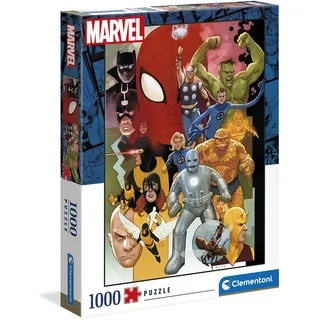 Clementoni 39612 Marvel Universe – Puzzle 1000 Teile, farbenfrohes Legespiel für die ganze Familie, Erwachsenenpuzzle ab 9 Jahren