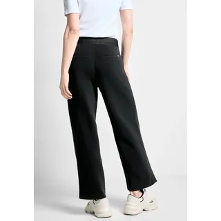 Loungehose CECIL "Style Neele Modal" Gr. M (40), Länge 28, schwarz (black) Damen Hosen Freizeithosen