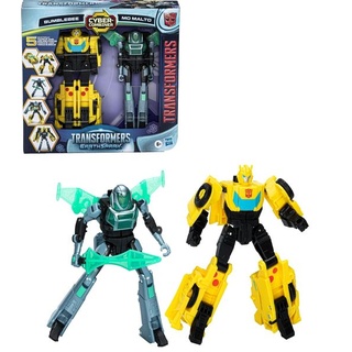 Hasbro - Transformers - EarthSpark Cyber-Combiner Bumblebee und Mo Malto
