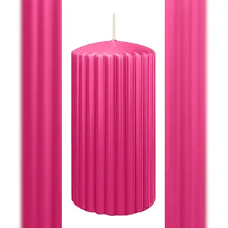 Wiedemann Kerzen Rillen Kerzen 150 x 80 mm 4 St. Pink
