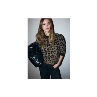 Street One Flauschiger Leo Pullover - Schwarz