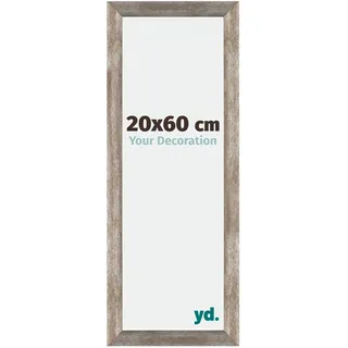 yd. Your Decoration - Bilderrahmen 20x60 cm - Metall Vintage - Bilderrahmen aus MDF mit Acrylglas - Antireflex - 20x60 Rahmen - Mura