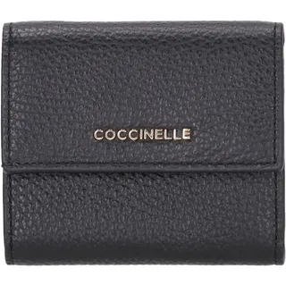 Coccinelle Metallic Soft Portemonnaie Damen schwarz