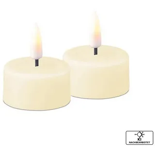Deluxe Homeart Teelicht 2 St. creme