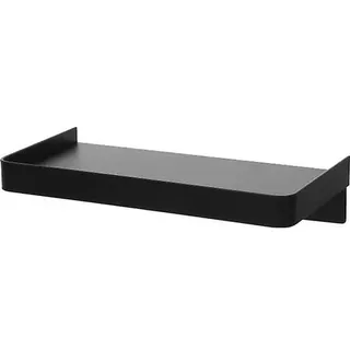 Selbstklebendes Wandregal, Kleines Selbstklebendes Wandregal, Handyhalterung, Schwarz, 18,5 X 9,1 X 4,2 Cm