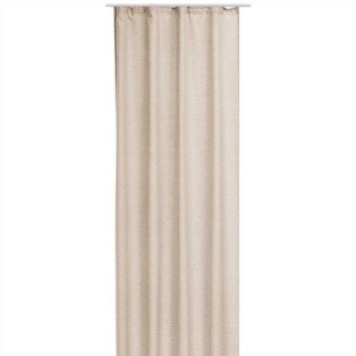 Vorhang, Bestlivings, Kräuselband (1 St), blickdicht, Blickdichte Gardine in "Leinen - Optik", 140cm x 245cm (BxL) beige