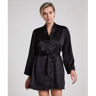 Hunkemöller Kimono Satin Schwarz M/L