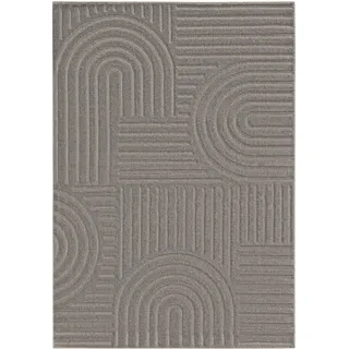benuta Basic Kurzflor Teppich Leo Hellgrau 160x230 cm - Moderner Kurzflor-Teppich für Wohnzimmer