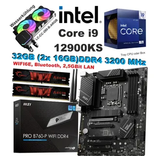 Aufrüst Kit Intel Core i9-12900KS MSI PRO B760-P WIFI 32GB DDR4 RGB Win11 komp