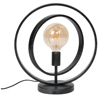 Liadomo Tischleuchte Houston, ohne Leuchtmittel, Tischlampe im rustikalen Industrial Stil grau