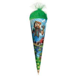 ROTH Motiv-Schultüte, Block Game, 35 cm, rund, Tüllverschluss