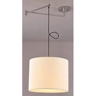 Lampenlux Pendellampe Hängeleuchte Samura Stoffschirm E27 60W 230V Ø 32 cm