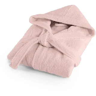 Bassetti Weicher Bademantel 400 g mit Kapuze aus 100% Baumwolle für Herren und Damen, Frottee, Übergröße – Italien entworfen – Kollektion MONIQUE – Neu, Orchidee Q1, XXL - XX-Large
