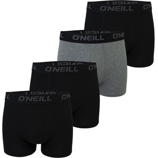 O'Neill Herren Boxershort Uni Sport Boxer S M L XL XXL 95% Baumwolle - 4er 6er 8er Multipack in S 4er Pack