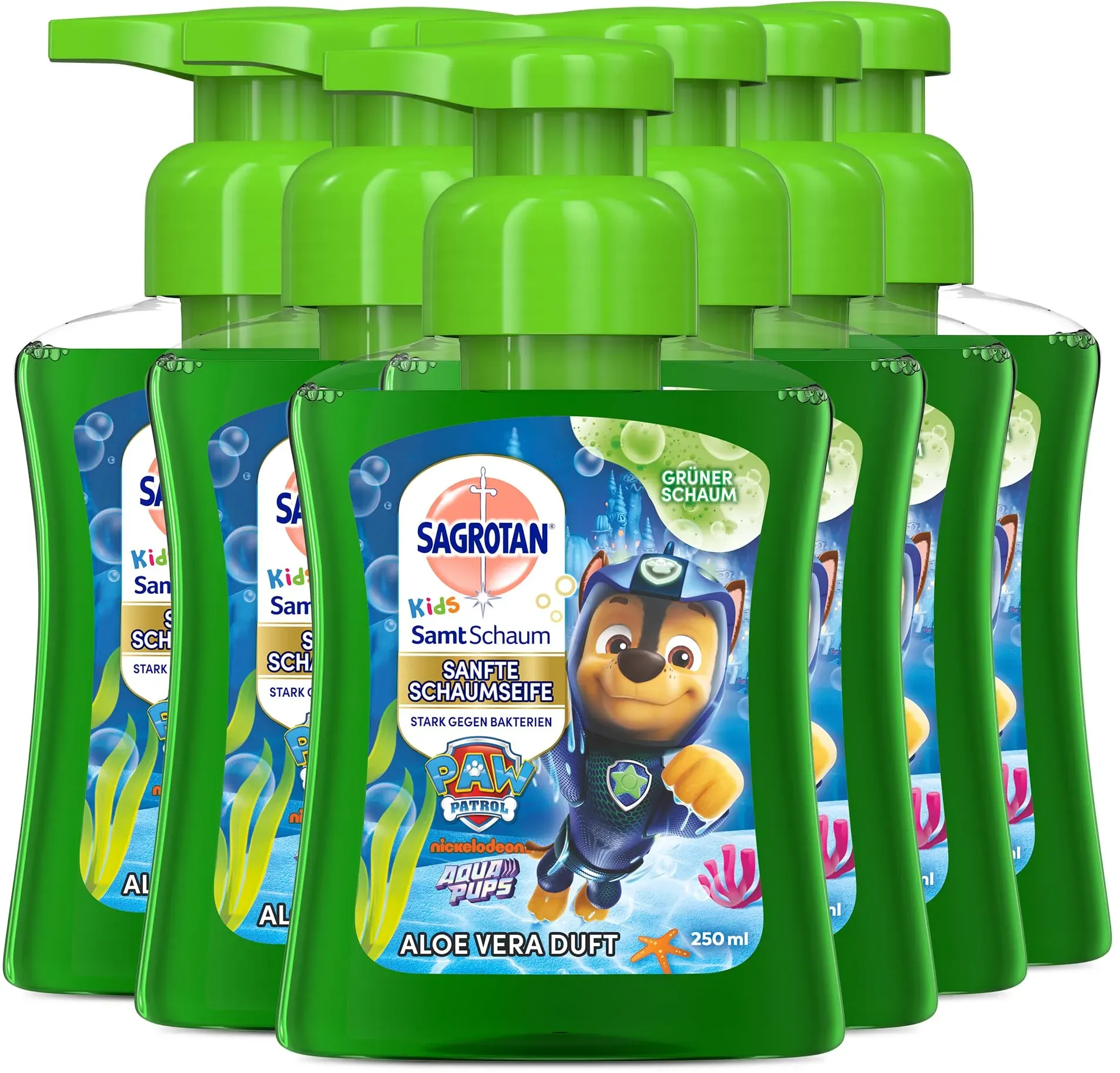 Sagrotan Handseife Aloe Vera – 250 Ml Flüssigseife, Hygienisch & Pflegend | Packung Mit 5 Spendern