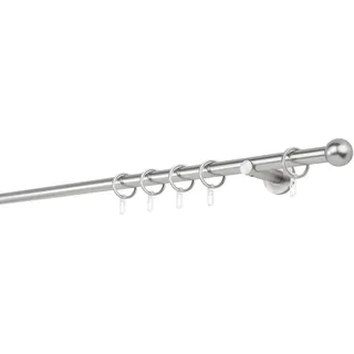ONDECO 20mm,1-läufig,Rohr,Wandträger 6,5cm,Endstück ball Farbe: Edelstahl-Optik, Größe: 260cm