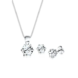 Elli Schmuckset Basic Kristalle Silber,