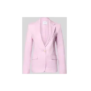 Slim Fit Blazer aus Leinen mit Pattentaschen Modell 'BORELI', Rosa, 36