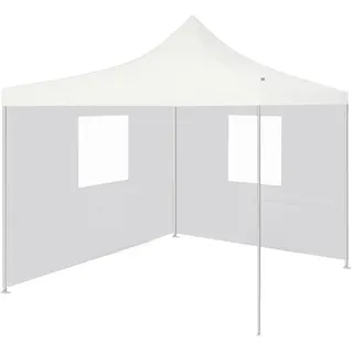 vidaXL Partyzelt Faltbar mit Seitenwänden Weiß 3 x 3 m