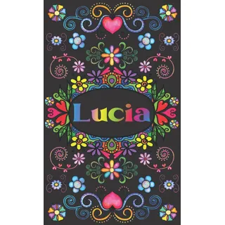 PERSONALISIERTES NOTIZBUCH FÜR LUCIA: Schönes Geschenk für Lucia (Liniertes Notizbuch für Mädchen und Frauen)