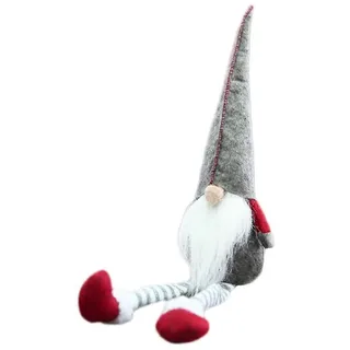 Weihnachtswichtel, Schwedisch-skandinavischer Tomte Nisse Mit Langen Beinen, Tischdekoration, Plüschpuppe, Geburtstagsgeschenk (grau)-grey
