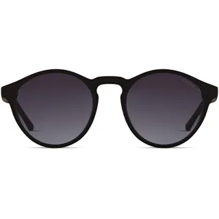 KOMONO Devon Carbon Unisex Runde Cellulosepropionat-Sonnenbrille für Damen und Herren mit UV-Schutz und kratzfesten Gläsern - Einheitsgröße