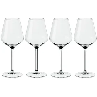 Villeroy & Boch - La Divina Weißweinkelch Set 4 teilig, Spülmaschinenfest, Weißweingläser, Weingläser Set, Gläser Wein, Gläser Weißwein, Weinglas Set, Außergewöhnliche Gläser, Kristallglas