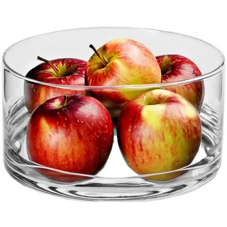 Krosno Glass Salatschüssel,, Transparent, Glas, 2.8 L, Hergestellt in Europa, leicht zu reinigen, Essen & Trinken, Geschirr, Schalen & Schüsseln, Sonstige Schüsseln