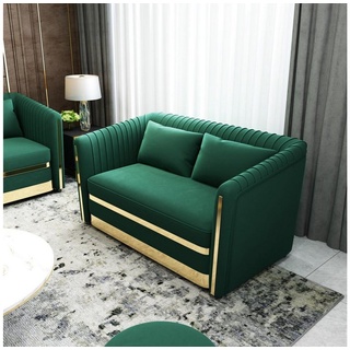 JVmoebel Sofa, Grün Designer Sofa Polster xxl 2 Sitzer Big Sofas Textil Leder Neu grün