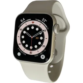 Apple Watch SE 2024 GPS 44 mm Aluminiumgehäuse Polarstern, Sportarmband Polarstern M/L
