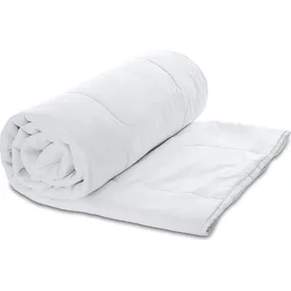 Amazinggirl Ganzjahresdecke Bettdecke 200x220 cm - Bettdecken Duvet Bett Decke Steppdecke Schlafdecke Steppbettdecke Quilt mit Füllung aus Microfaser weiß - Weiß
