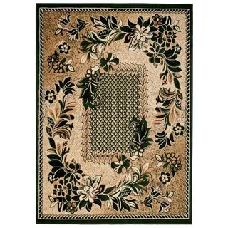 Tapiso Atlas Kurzflorteppich 200 x 300 cm Beige/Grün