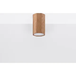 Sollux Lighting Zeke 10 1xGU10 Holz achteckig