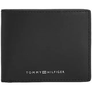 Tommy Hilfiger Herren TH Moderne Leder Mini CC Geldbörse, Schwarz, Einheitsgröße, Schwarz - OS