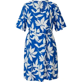 s.Oliver Minikleid Strukturiertes Kleid Blau/Creme 44