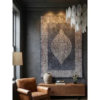 KADIMA DESIGN PIZOL Flachwebteppich 140 x 200 cm Schwarz