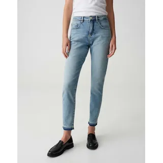 Opus Damen Slim | Slim Jeans Evita URBAN Mid Rise aus softem BCI Cotton Mix Light Confident Blue, 38 L28 - 38W / 28L