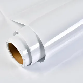 Glänzendes Weißes Glitzer-klebepapier Für Möbel 40 X 300 Cm, Selbstklebende Tapete, Wasserfeste Vinylaufkleber Für Möbel, Küchenwände, Tische, Badezimmer, Schränke, Arbeitsplatten