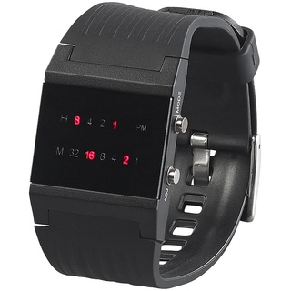 Binär-Armbanduhr "Future Line" mit roter Anzeige, für Herren