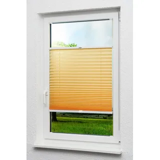 LYSEL® Plissee Crush Tageslicht, blickdicht, HxB 130x40cm orange 40 cm x 130 cm