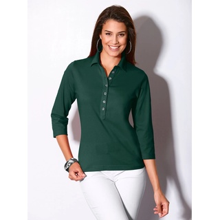 Poloshirt CASUAL LOOKS "Poloshirt" Gr. 48, grün (tannengrün) Damen Shirts Jersey