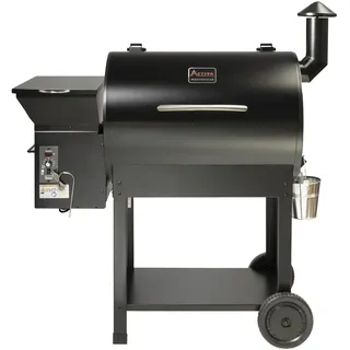 ACTIVA Smoker Grill El Paso I Pellet Smoker mit automatischer Pelletzuführung & Thermometer I Edelstahl-Grill für BBQ & Räuchern