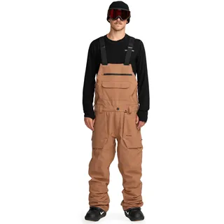 Volcom Roan Bib Overall Snowboardhose Terra Brown S