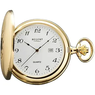 REGENT Taschenuhr in der Farbe Gold, Wasserdichtigkeit: 10 bar, Gehäusedurchmesser: 50 mm, 11370109