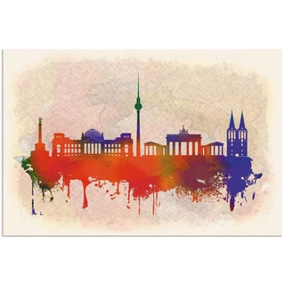 Artland Wandbild Berlin Deutschland Skyline, Deutschland (1 St), als Alubild, Leinwandbild, Wandaufkleber oder Poster in versch. Größen bunt 60 cm x 40 cm